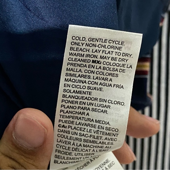 Chico’s Stripe Navy Blazer - Picture 5 of 5